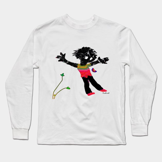 Happy Boy Long Sleeve T-Shirt by mindprintz